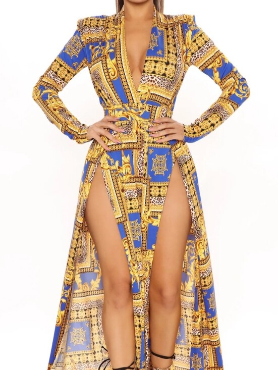 Fashion Nova Dresses & Skirts - Baroque Print Maxi Dress